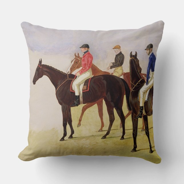Coussin Étude de trois fissures de course d'obstacles : (Recto)