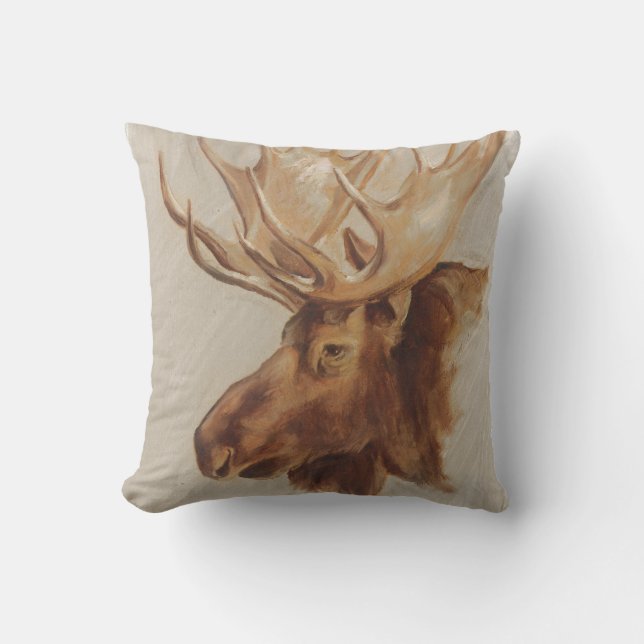 Coussin Étude sur les animaux d'Amérique occidentale | Por (Recto)