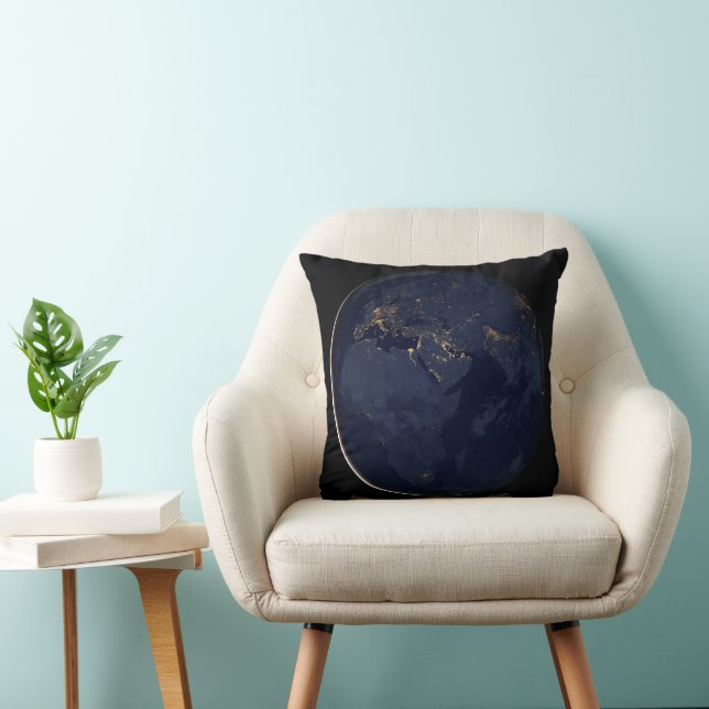Coussin Europe, Afrique et Moyen-Orient Lumières De La Vil (Chaise)