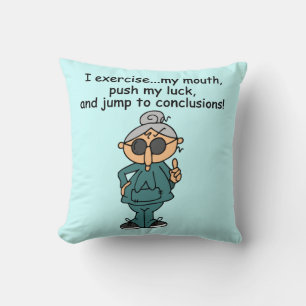 Coussin Exercice, Push, Jump Humour