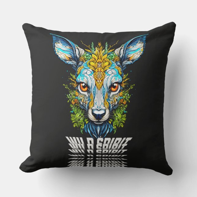 Coussin Explorez l'instinct sauvage (Recto)