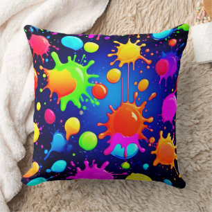 Coussin Explosion Abstraite de peinture