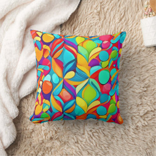 Coussin Explosion Abstraite florale