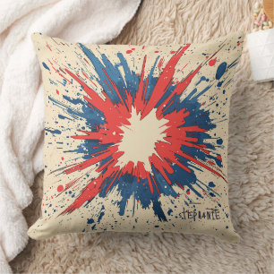 Coussin Explosion d'art pop de style comique (5)