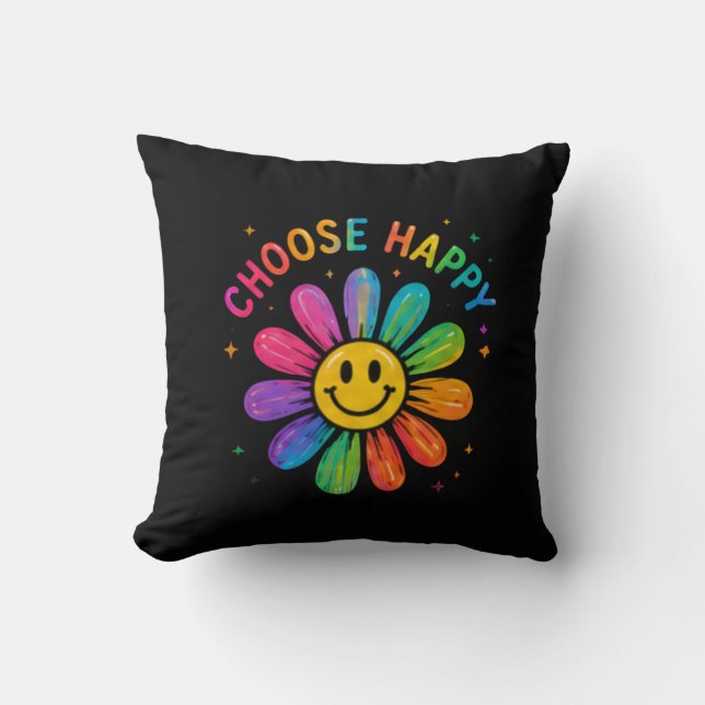 Coussin Explosion de Couleur Art Abstrait (Recto)