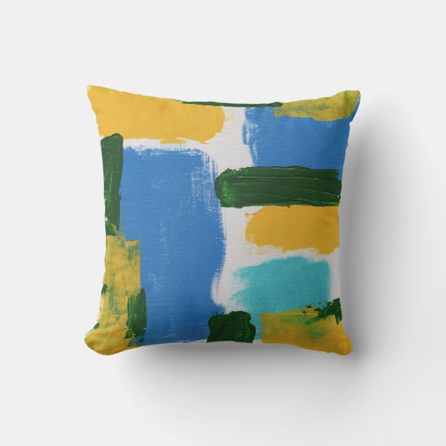Coussin Expression Abstraite #3 par Michael Moffa (Recto)
