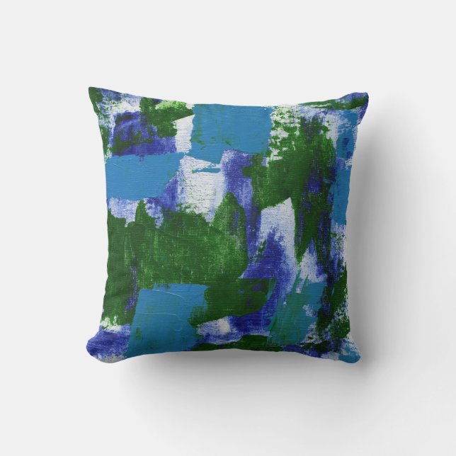 Coussin Expression Abstraite #4 par Michael Moffa (Recto)