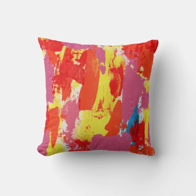 Coussin Expression Abstraite #7 par Michael Moffa (Recto)