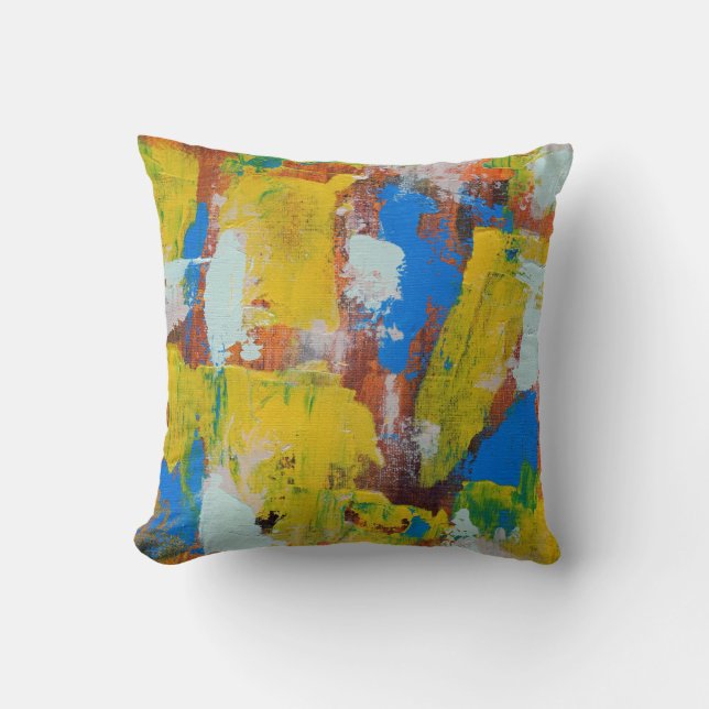 Coussin Expression Abstraite #8 par Michael Moffa (Recto)