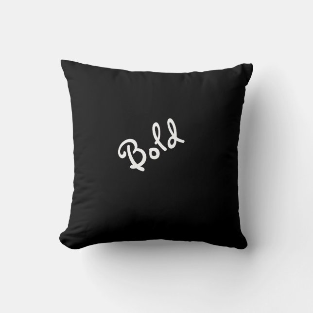 Coussin Expression d'humeur audacieuse ou bashful Jeu d'or (Recto)