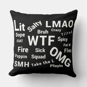 Coussin Expressions d'argot et langage adolescent vers 201
