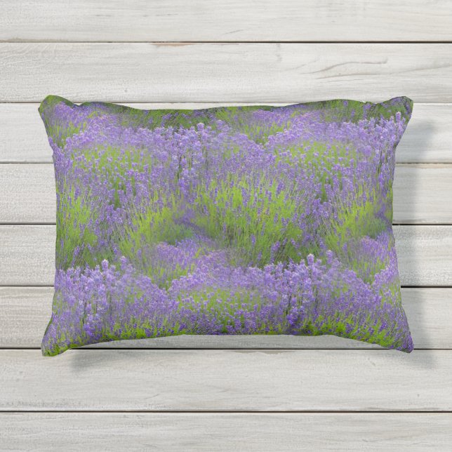 Coussin extérieur 16" d'accent de lavande X12 " (Devant)