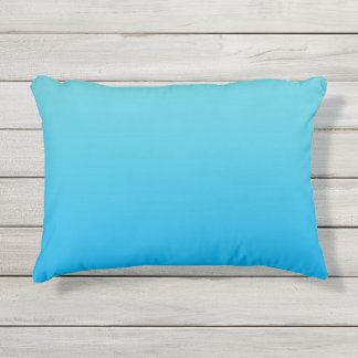 Coussin extérieur bleu d'Ombre d'Aqua