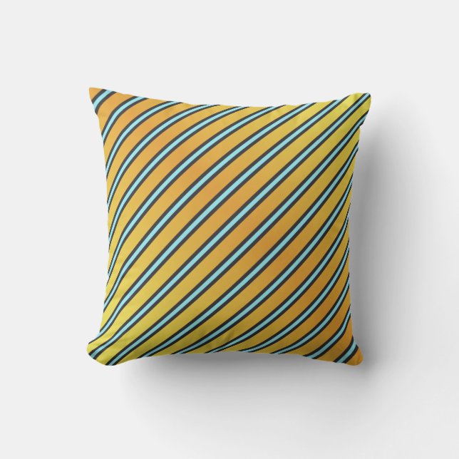 Coussin extérieur Clown Tang Fish Stripes (Recto)