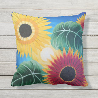 Coussin extérieur de "tournesols"