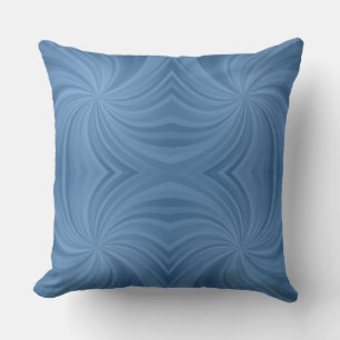 coussin extérieur en spirale bleue