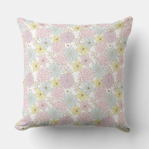 coussin extérieur fleurs de printemps