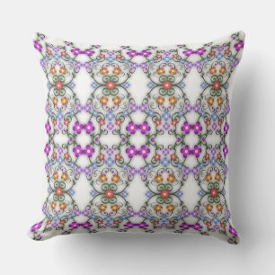 coussin extérieur fleurs décoratives