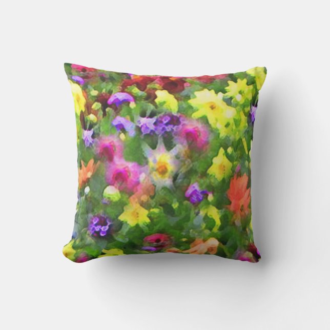 Coussin extérieur floral de jardin d'agrément (Recto)