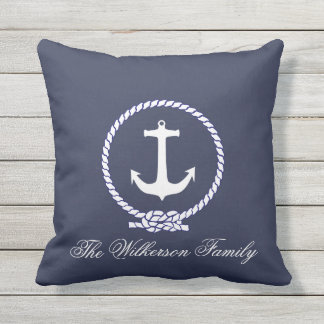 Coussin extérieur nautique personnalisé par