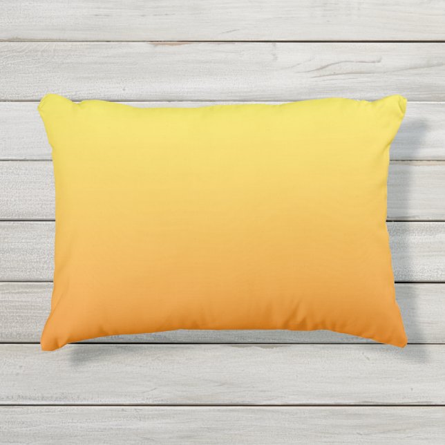 Coussin Extérieur Ombre Jaune Et Orange (Devant)