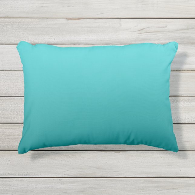 Coussin extérieur turquoise foncé d'Ombre (Devant)