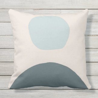 coussin extérieure chauffée bleu clair et beige mo