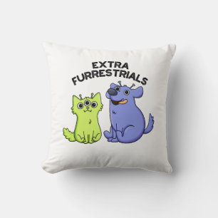 Coussin Extra Furrestries Funny Alien Furry Pet