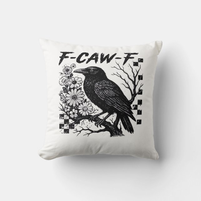 Coussin F-Caw-F Halloween Bird (Recto)