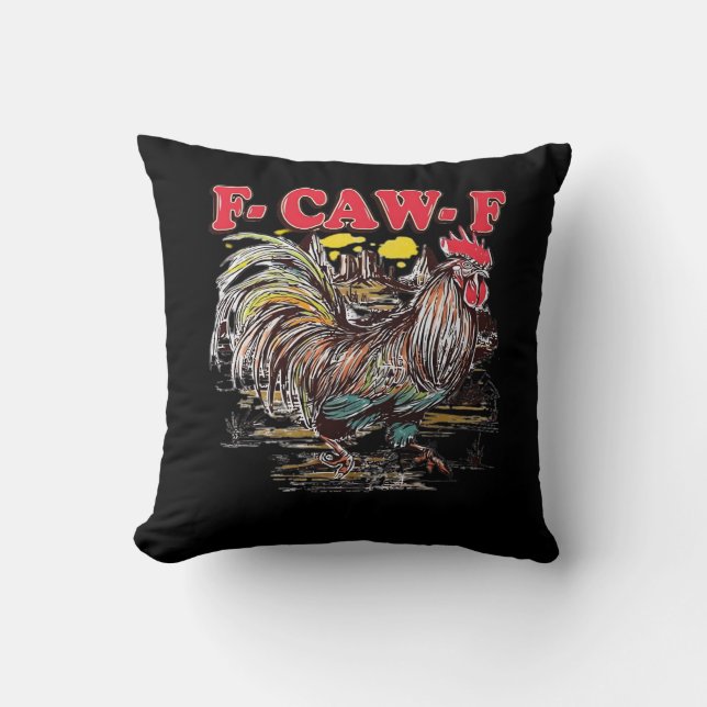 Coussin F-Caw-F Hei Hei Moana Coq Classique Drôle Graphiqu (Recto)