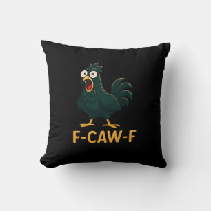 Coussin F-Caw-F Poulet Classique Style Vintage