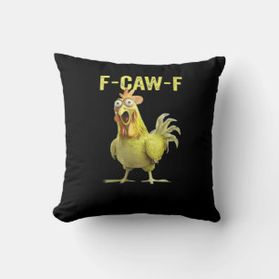 Coussin F-Caw-F Poulet Drôle Classique Créatif Décontracté