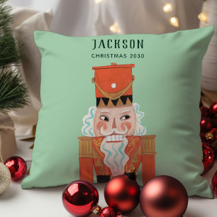 Coussin Fa La La Christmas Nutcracker Ballet Dancer vert