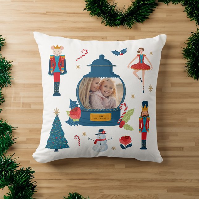 Coussin Fa La Oh What Fun Christmas Nutcracker Caractères (Fa La Oh What Fun Christmas Nutcracker Characters Throw Pillow)