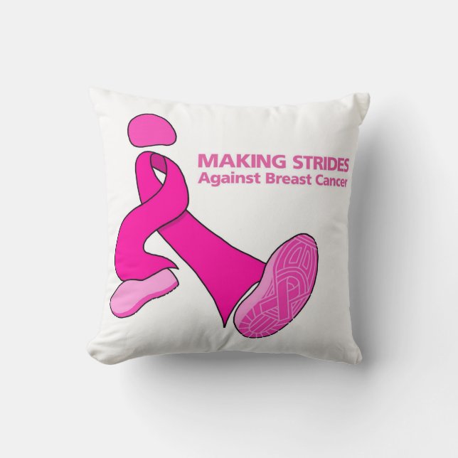 Coussin Fabrication des pas contre le cancer du sein (Recto)