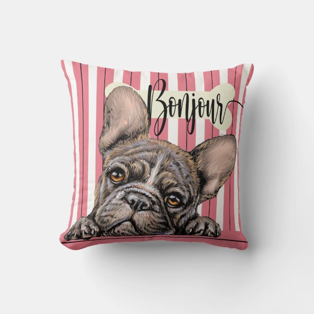 Coussin Fabrique French Bulldog Llow (Recto)