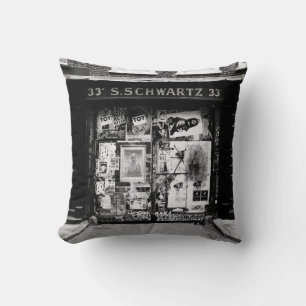 Coussin FAÇADE vintage DE LA VIEILLE MAGASIN DANS LA RUE