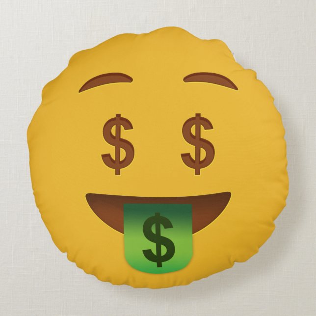 Coussin face argent    EmojiJeter (Dos)