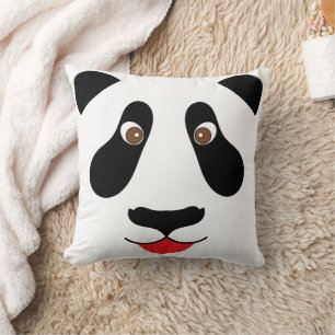 Coussin Face Panda mignonne