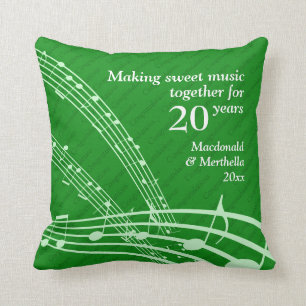 Coussin FAIRE DE LA MUSIQUE DOUCE   Moderne   20e Mariage 