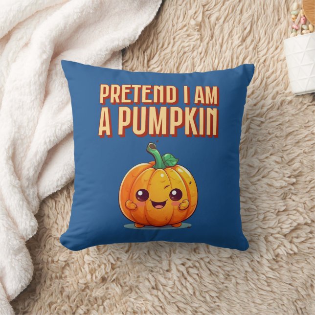 Coussin Fais comme si je suis un Citrouille (Couverture)