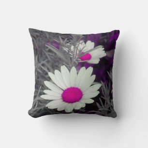 Coussin Faisceaux blancs (avec rose) Jeu d'oreiller 2 côté