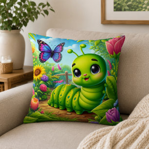Coussin Faisons comme si j'étais une chenille Adultes Enfa