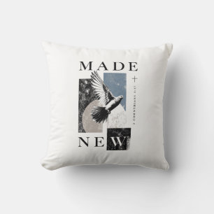 Coussin Fait Nouveau 2 Corinthiens 5:17 Baptême Dove Bruta