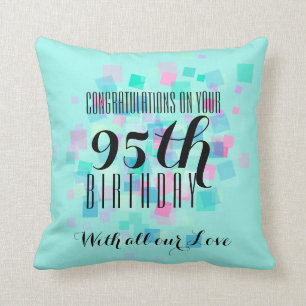 Coussin fait sur commande 3 anniversaire en bon