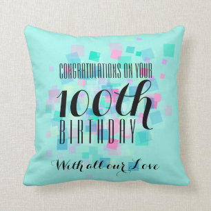 Coussin fait sur commande anniversaire en bon éta