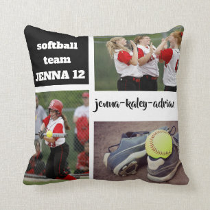 Coussin fait sur commande de collage de photo du