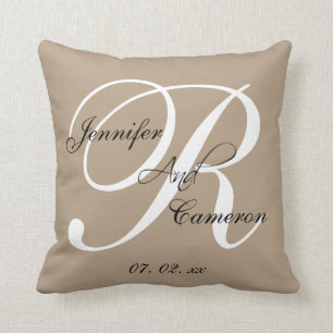 Coussin fait sur commande de souvenir de mariage