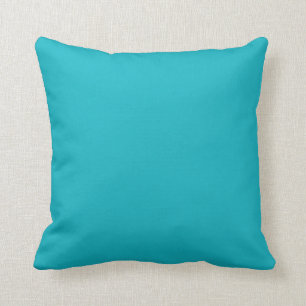 Coussin fait sur commande de turquoise de paon