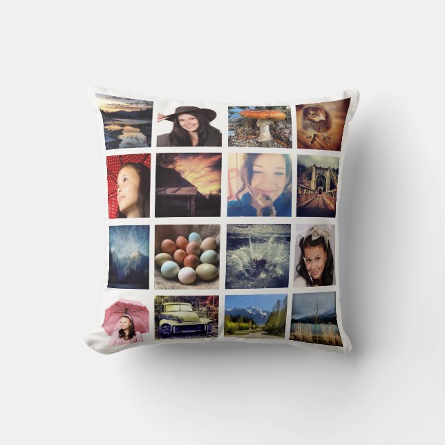 Coussin Faites à vos propres 32 le collage de photo (Recto)